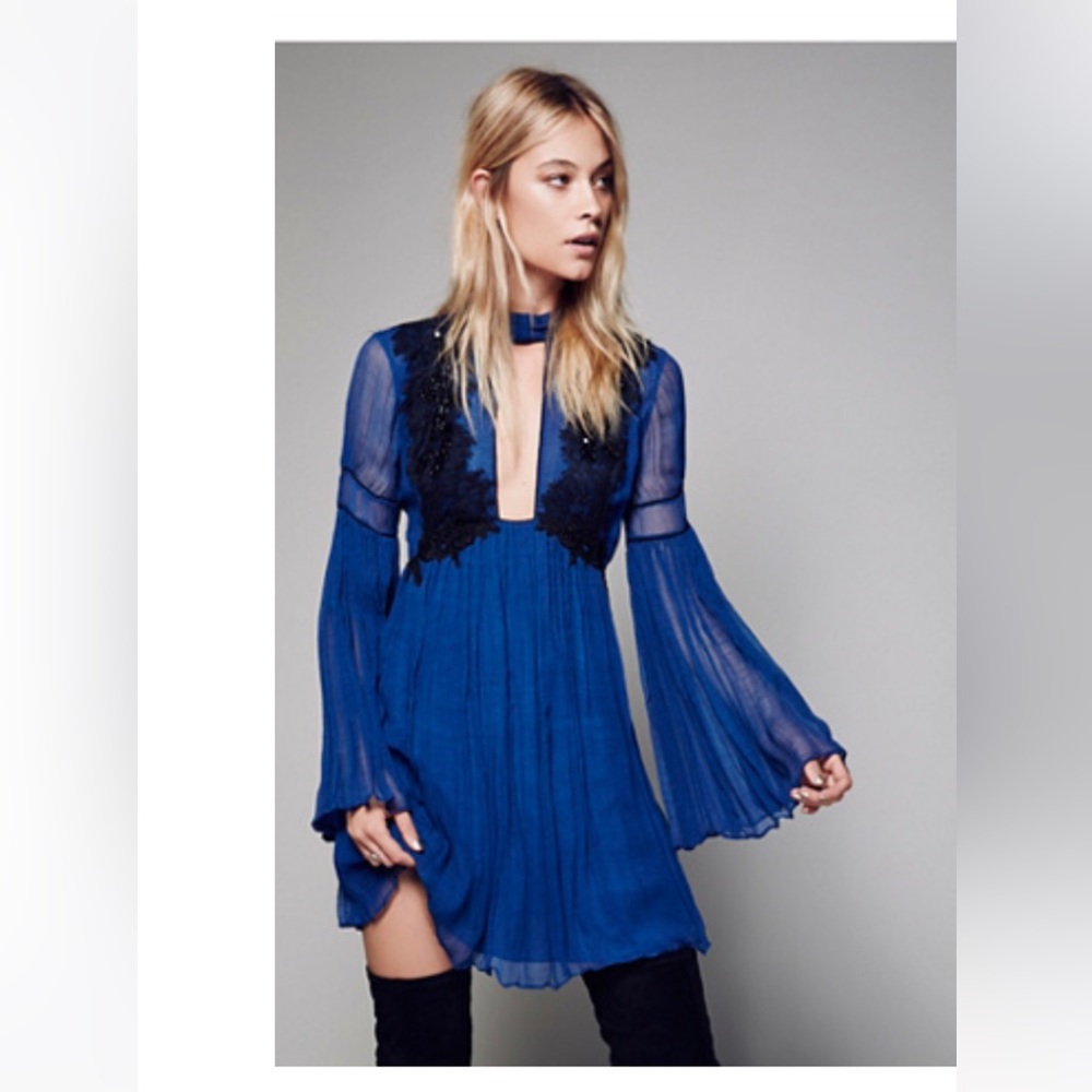 Madly Deeply Mini Dress Electric Blue (New With Tags)